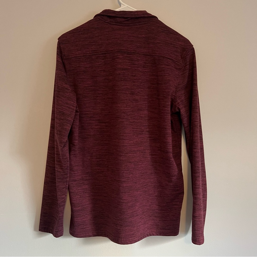 01.Algo Performance Small S Burgundy Long Sleeve … - image 3